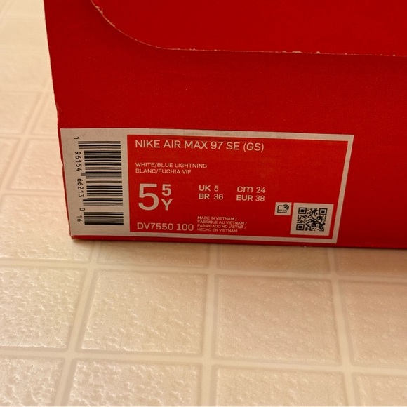 NIKE AIR MAX 97 SE GS 'BRIGHT COLORS 5.5Y - Picture 8 of 8